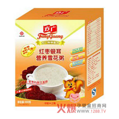 方廣紅棗銀耳營養(yǎng)雪花粥給寶寶健康生活