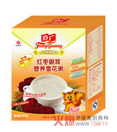 方廣紅棗銀耳營養(yǎng)雪花粥健康好營養(yǎng)