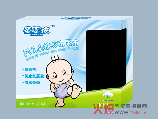 圣嬰孩全棉紗布尿布 手感柔軟吸水出眾