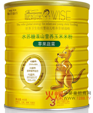 賦媽咪淮山護(hù)暢水蘇糖淮山營養(yǎng)玉米米粉噴霧干燥濕法