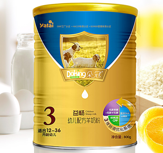 朵冠益暢幼兒配方羊奶粉3段