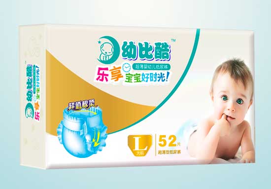  幼比酷紙尿褲大包L-52片
