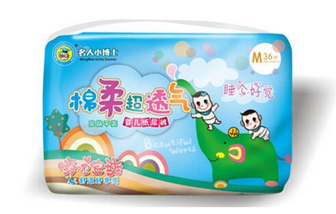 名人小博士棉柔超透氣紙尿褲（大包）M36片