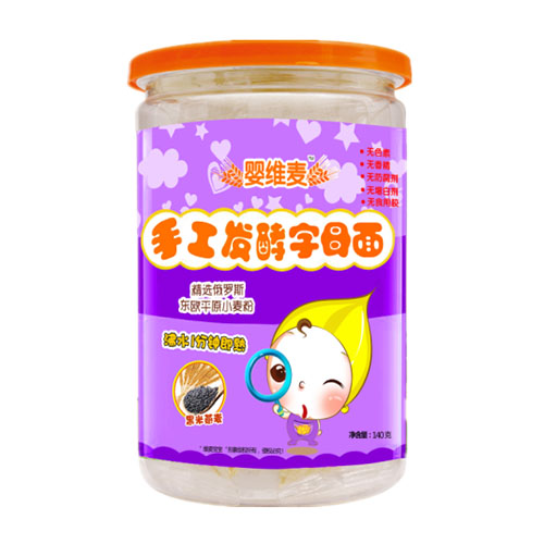 嬰維麥?zhǔn)止ぐl(fā)酵字母面黑米燕麥