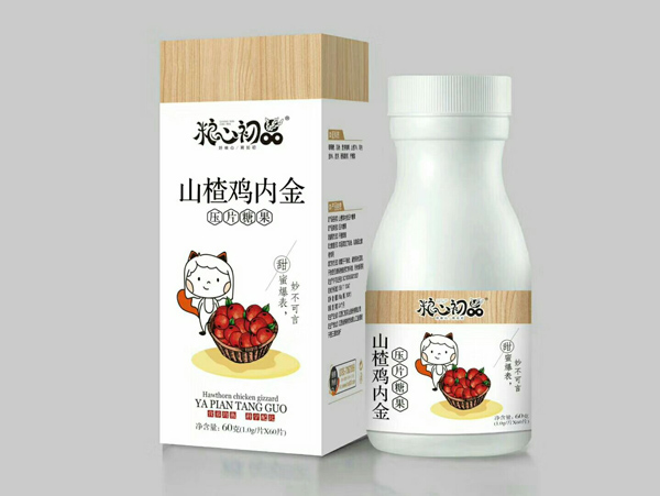  糧心初品山楂雞內(nèi)金壓片糖果