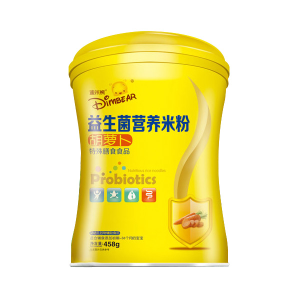    迪米熊益生菌營(yíng)養(yǎng)米粉-胡蘿卜小蠻腰罐裝