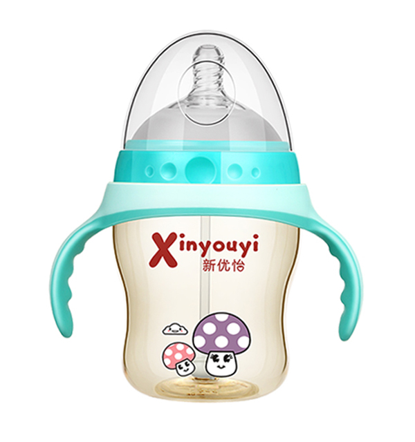    新優(yōu)怡超寬口PPSU奶瓶240ml 藍(lán)色
