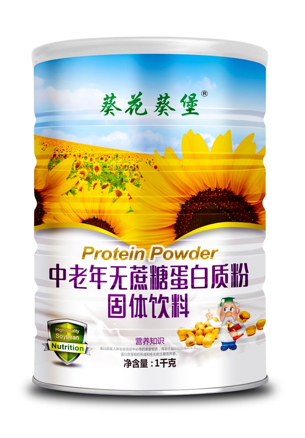  葵花葵堡中老年無蔗糖蛋白質粉