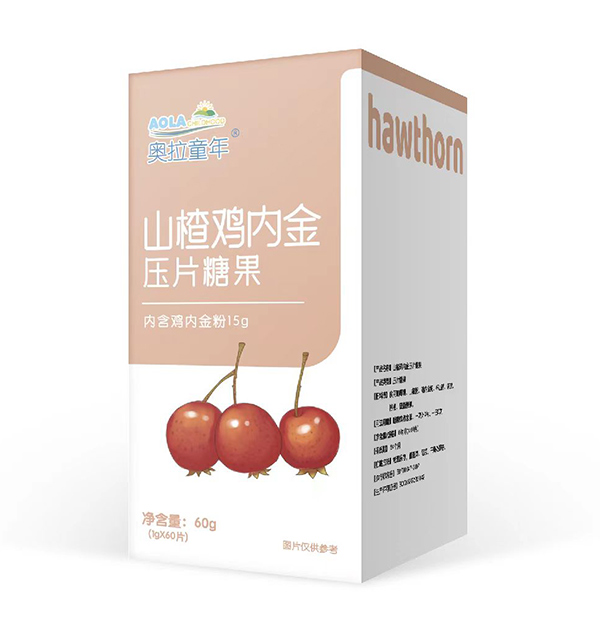  奧拉童年山楂雞內(nèi)金壓片糖果