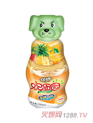 華妙兒童小狗卡通200ml乳味飲品
