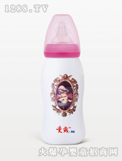 愛歲采晶圣母育嬰粉色奶瓶