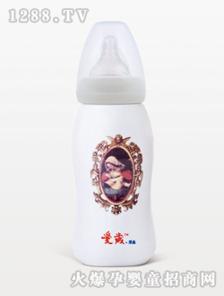 愛歲采晶圣母育嬰系列白色奶瓶