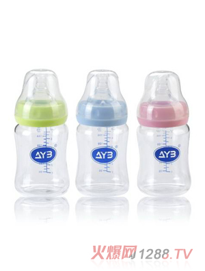 愛娃寶晶鉆玻璃奶瓶150ML