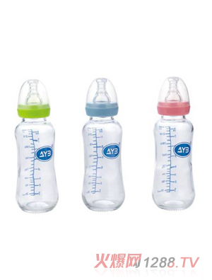 愛娃寶精白玻璃奶瓶240ML