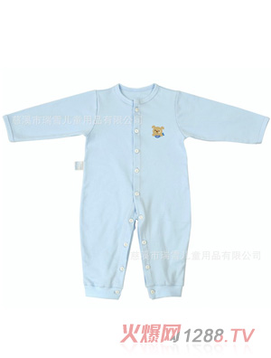 嬰幼兒純棉長(zhǎng)袖春夏連體衣