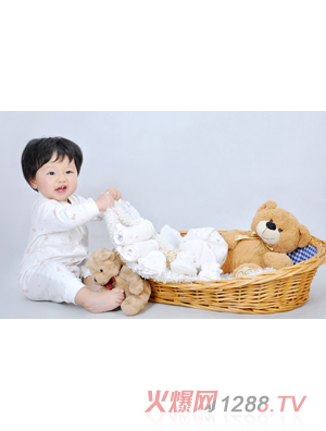 象比家族嬰童內(nèi)衣白色