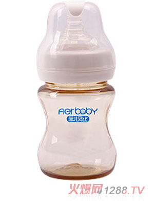 菲兒貝比寬口弧形帶柄PPSU奶瓶150ml
