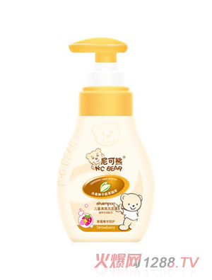 尼可熊兒童清爽洗發(fā)水草莓