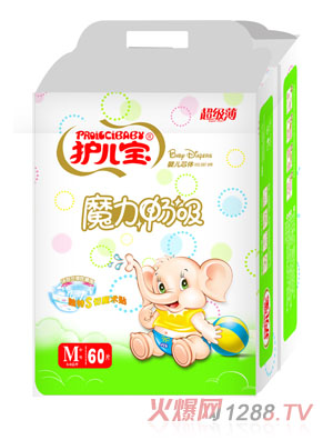 護(hù)兒寶魔力暢吸嬰兒芯體紙尿褲M碼60片大包
