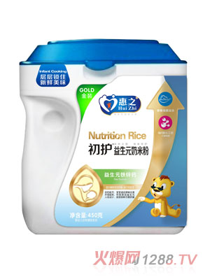 初護(hù)益生元鈣鐵鋅奶米粉手握桶450克