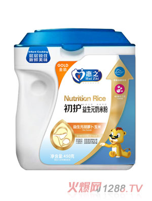 初護(hù)益生元胡蘿卜玉米奶米粉手握桶450克