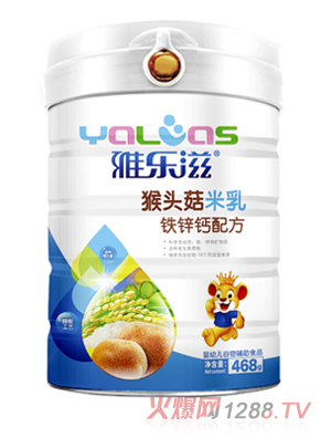 雅樂滋猴頭菇米乳-鐵鋅鈣配方