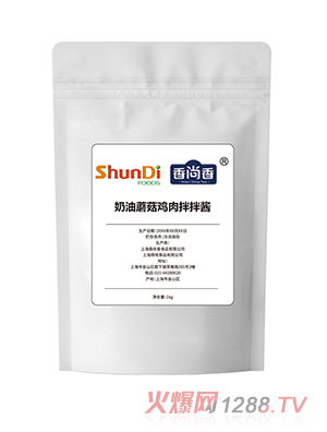 奶油蘑菇雞肉拌拌醬袋裝