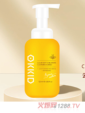 OKKID澳可奇云朵柔潤(rùn)兒童潔面泡泡120ml