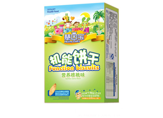  慧因?qū)殭C(jī)能餅干(核桃味)