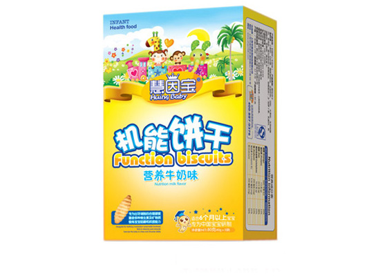  慧因?qū)殭C(jī)能餅干(牛奶味)
