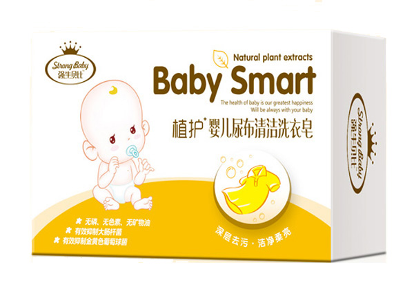  強牛貝比嬰兒尿布清潔洗衣皂